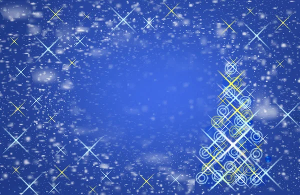 Που υπάγονται Νιφάδες χιονιού στον ουρανό. Η μαγεία των Χριστουγέννων, — Φωτογραφία Αρχείου