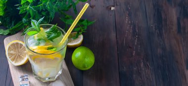 Cam buz ve naneli limonata 