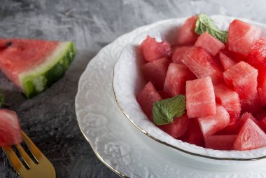 karpuz parçalar kase