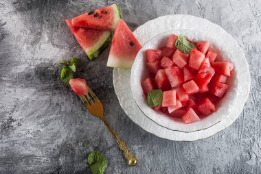 karpuz parçalar kase