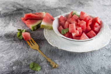 karpuz parçalar kase