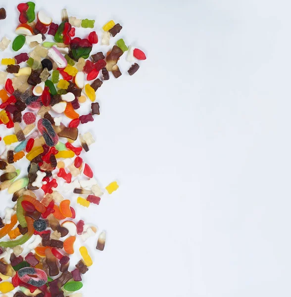 Lezzetli karışık renkli şeker şekerlemeler