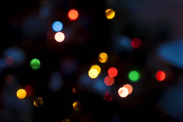 Christmas tree lights background — Stock Photo, Image