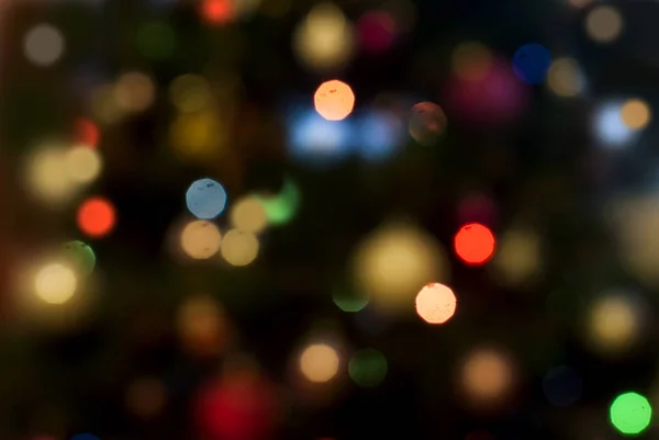 Christmas tree lights background — Stock Photo, Image