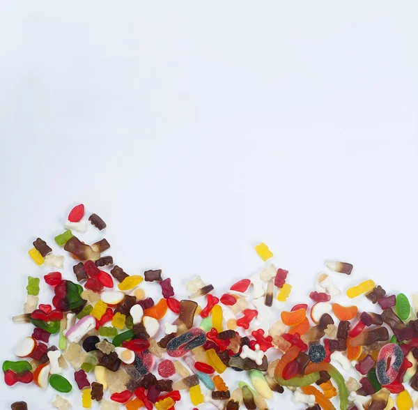 Lezzetli karışık renkli şeker şekerlemeler