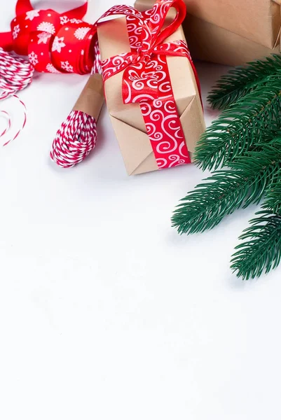 Acessórios para embalagem Presentes de Natal Criativos — Fotografia de Stock