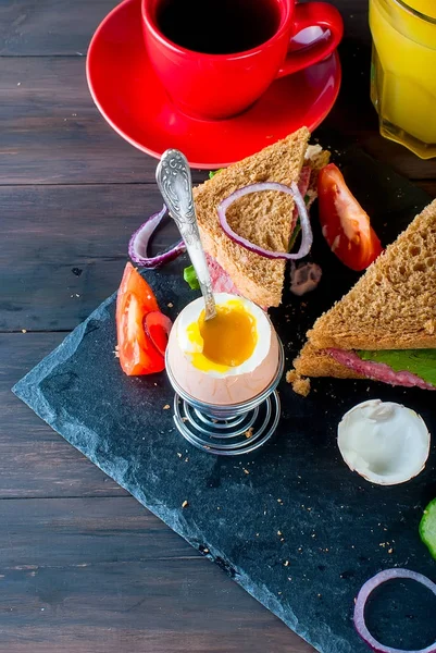 Desayuno saludable con huevo — Foto de Stock