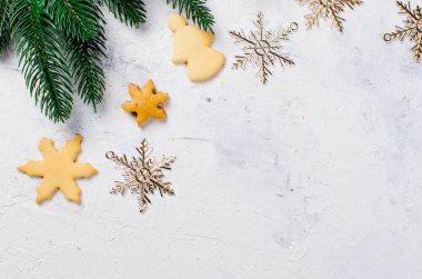 gingerbread çerezleri ve Noel dekor