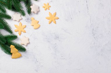 gingerbread çerezleri ve Noel dekor