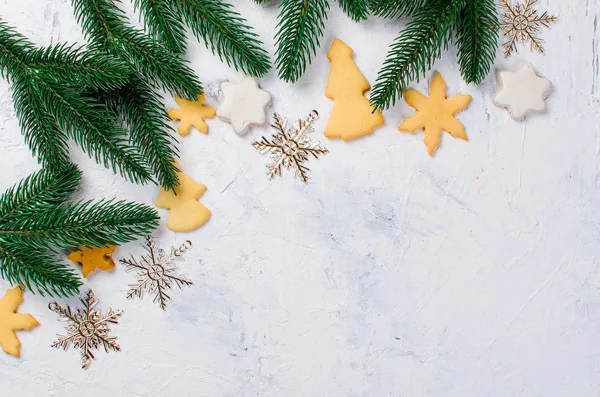 gingerbread çerezleri ve Noel dekor