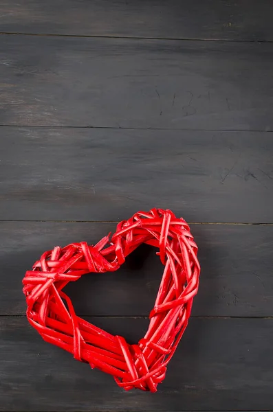 San Valentino decorazione su sfondo vecchio — Foto Stock