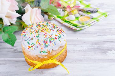 Paskalya kek ve Paskalya için yer ayarı