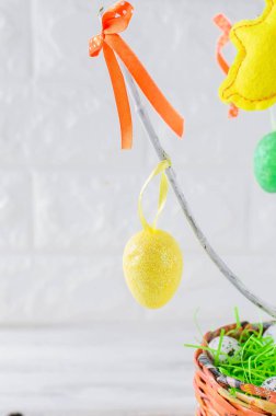 renkli yumurta Paskalya ağaç 