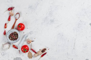 bir şube, yağ, maydanoz, baharatlar kiraz domates