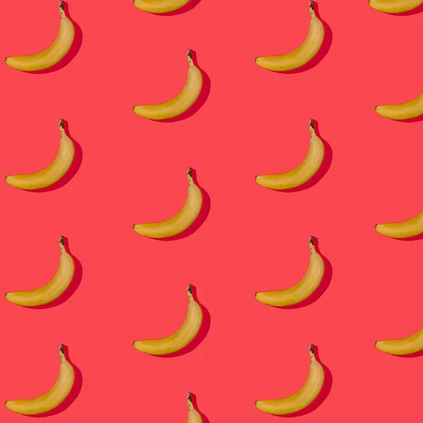 Naadloos patroon met bananen met schaduw — Stockfoto