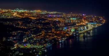 Soçi şehri yaz gecesi. 