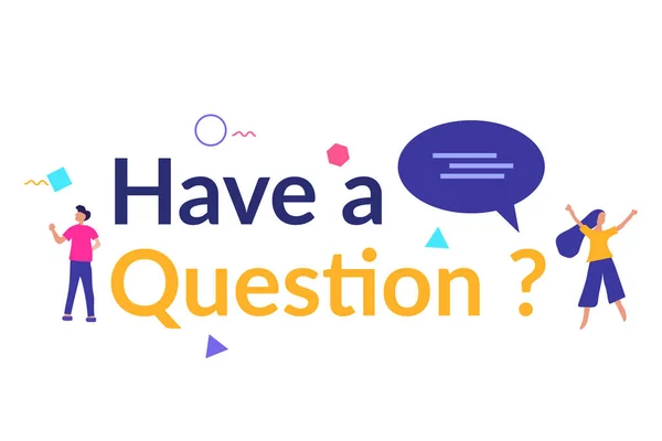 Faq and Q & A vector ilustration concept for web landing page template, banner, flyer, card and presentation — 图库矢量图片