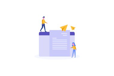 Web iniş sayfası şablonu, afişi, broşürü ve sunumu için ortaklık anlaşması illüstrasyon kavramı