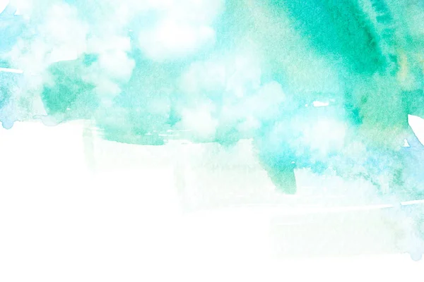 Bulut gökyüzü suluboya çizimi.