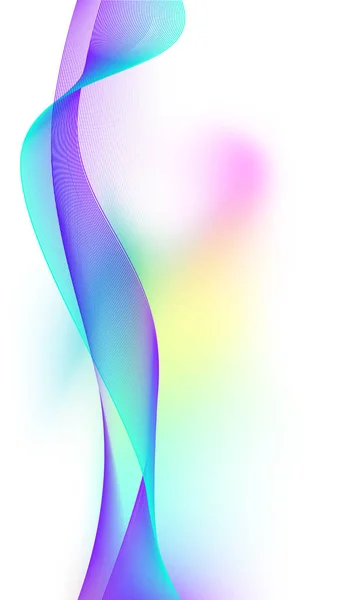 Abstrakta färgstarka kreativa wave line bakgrund. — Stock vektor