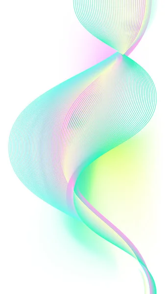 Abstrato colorido criativo onda linha de fundo . — Vetor de Stock