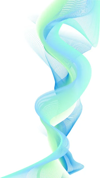 Fondo de línea de onda creativa colorida abstracta . — Vector de stock