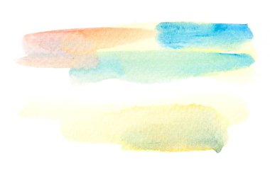 Soyut suluboya fırça konturu arka plan.