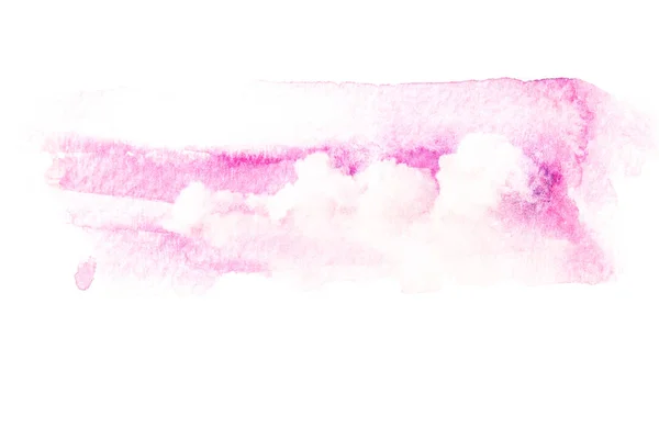 Ilustração aquarela do céu com nuvem . — Fotografia de Stock