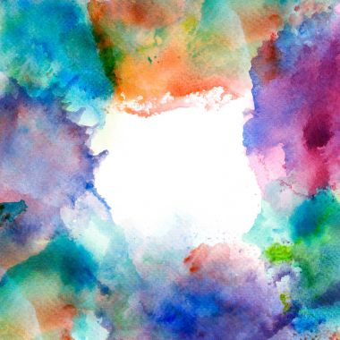 Suluboya fırça konturu çerçeve kenarlığı.