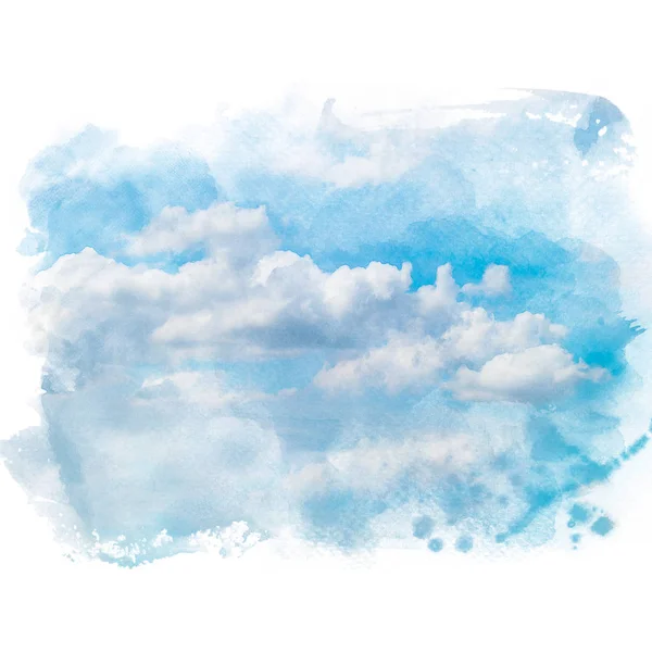 Blauer Himmel mit weißen Wolken. lizenzfreie Stockbilder