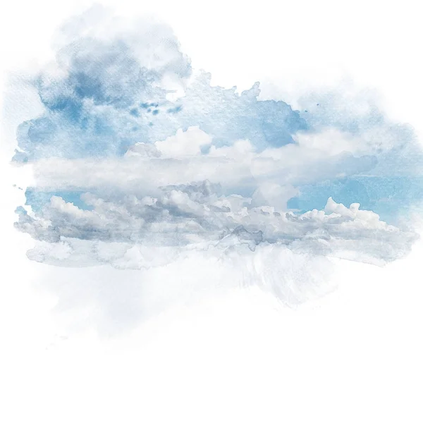 Μπλε ουρανός με λευκό σύννεφο. — Φωτογραφία Αρχείου