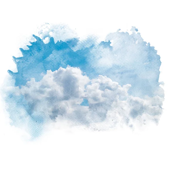 Μπλε ουρανός με λευκό σύννεφο. — Φωτογραφία Αρχείου