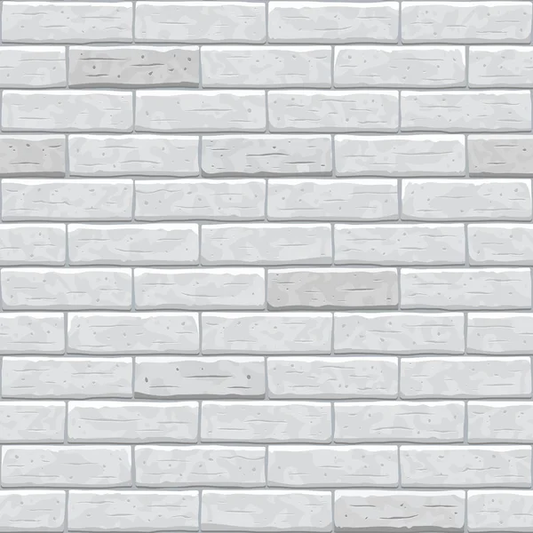 Mattone muro senza soluzione di continuità modello sfondo grigio . — Vettoriale Stock