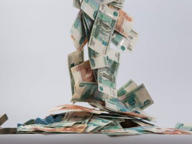 Rus rublesi, çeşitli banknotlar.