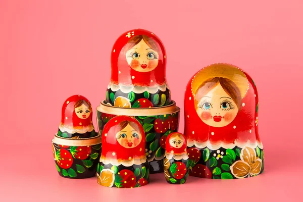 Russian Folk Wooden Doll — 스톡 사진