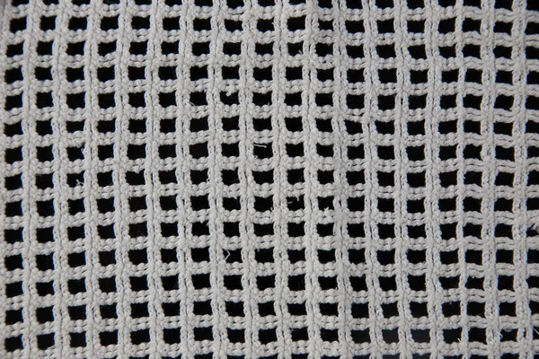 Crocheted Napkins White Lace Black Background — Stock Photo, Image