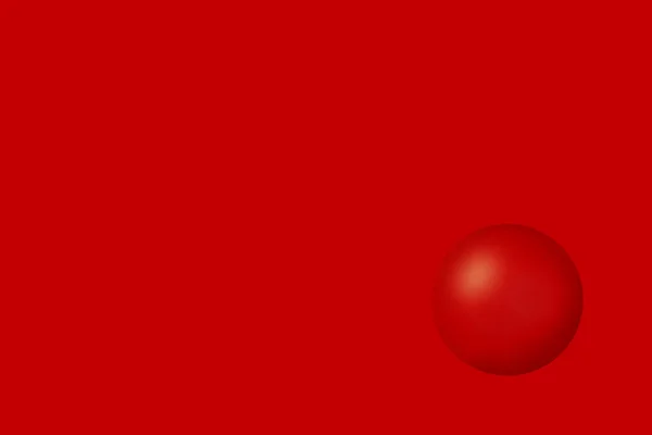 Bola Roja Sobre Fondo Rojo —  Fotos de Stock