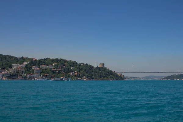 Fartyg Utanför Istanbuls Kust — Stockfoto