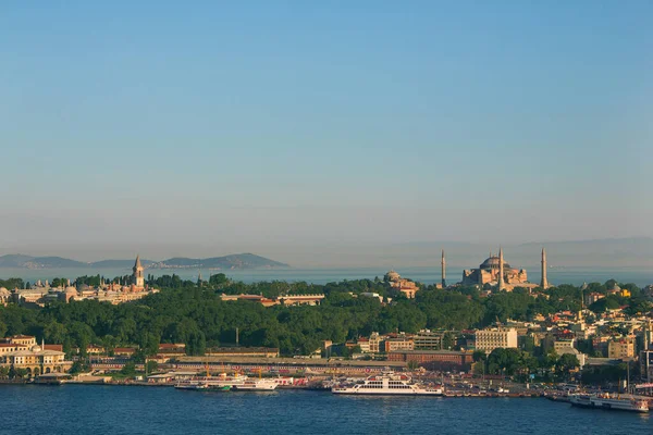 Istanbul Blick Vom Galata Turm Auf Die Stadt Und Das — Stockfoto