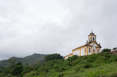 Ouro Preto, Minas Gerais, Brezilya - 23 Aralık 2019: Düşük açı 
