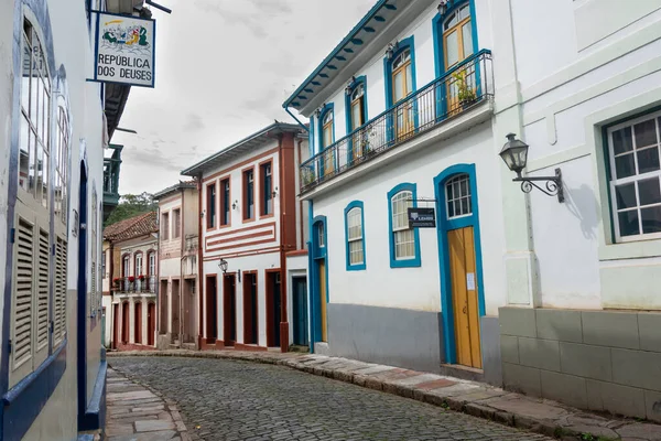 Ouro Preto, Minas Gerais, Brazylia - 24 grudnia 2019: Grunty miejskie — Zdjęcie stockowe