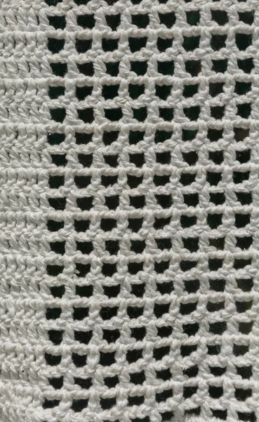 Close Crochet Pattern Texture Use Background — Stock Photo, Image