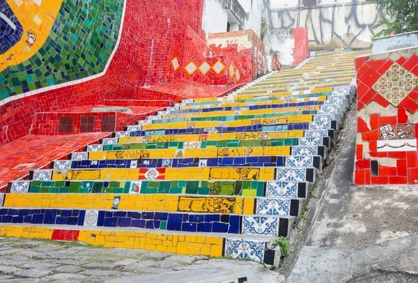 Rio Janeiro Brazil Januari 2020 Den Berömda Trappan Selaron Escadaria — Stockfoto