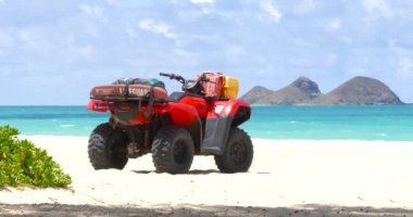Cankurtaran dört Waimanalo Beach Oahu Hawaii at