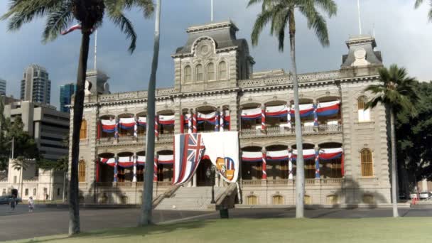 Iolani palota Oahu Hawaii-n — Stock videók
