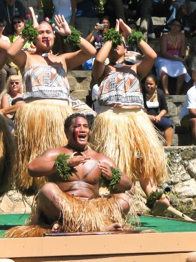 Hawaii, ABD 30 Ocak 2009 Hawaii dansçısı. Oahu 'da dans gösterisi. PCC, Hawai 'nin en yüksek ücretli üniversitesidir ve BYU öğrencilerini destekler..