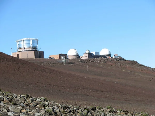 Telescopen Bovenop Mauna Kea Mountain Big Island Hawaï — Stockfoto