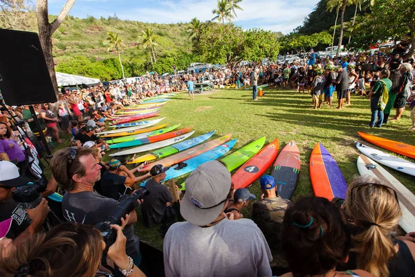 Oahu December 2013 Den Årliga Quiksilver Till Minne Eddie Aikau — Stockfoto