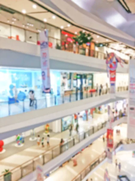 Blurred shopping center — Stock Photo, Image