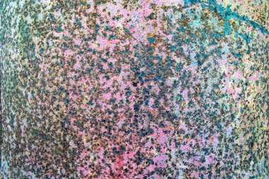 Pembe bir demir varilin arka plan aşınması